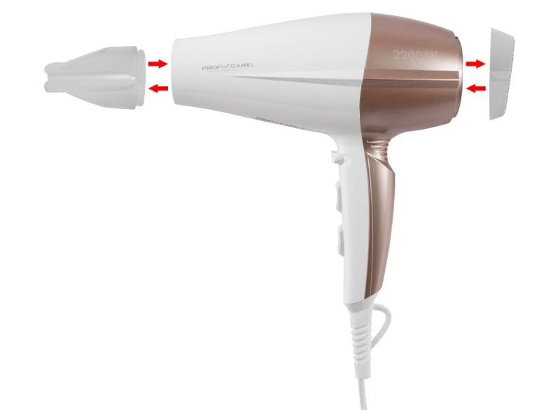 Profi Care Haartrockner PC-HT 3010 Weiss / Champagner