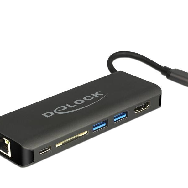 Delock Dockingstation USB3.1 Typ-C – HDMI/LAN/SD/USB-A/USB-C PD