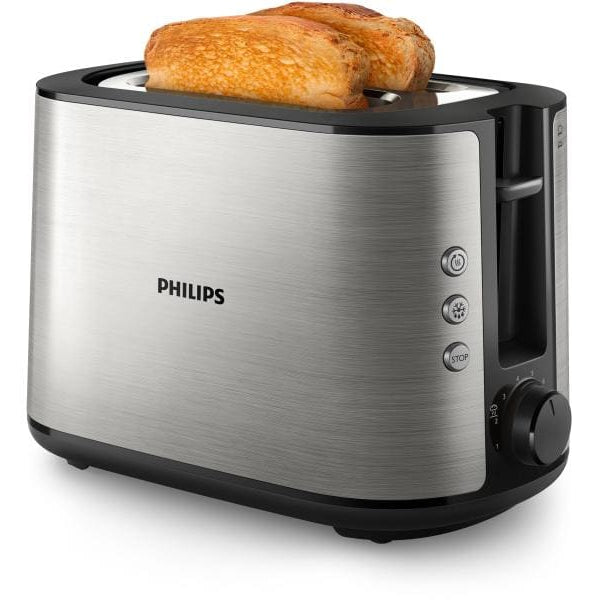 Philips Toaster Viva Collection Edelstahl/Schwarz