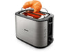 Philips Toaster Viva Collection Edelstahl/Schwarz