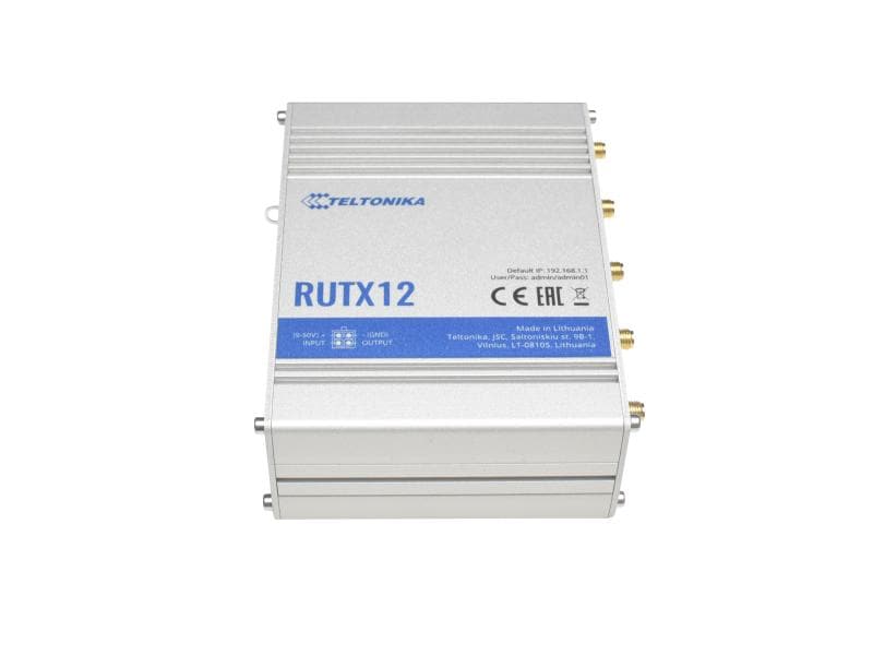 Teltonika LTE-Industrierouter RUTX12 DUAL-LTE Modem integriert