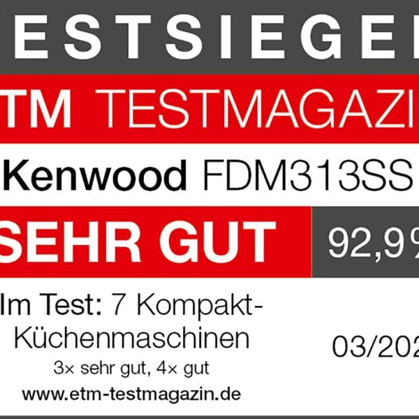 Kenwood Küchenmaschine Multipro Compact + FDM313SS Silber