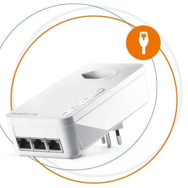devolo Powerline Magic 2 LAN triple  Erweiterungsadapter