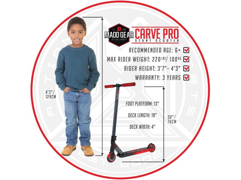 Madd Gear Scooter Carve Pro X Blau