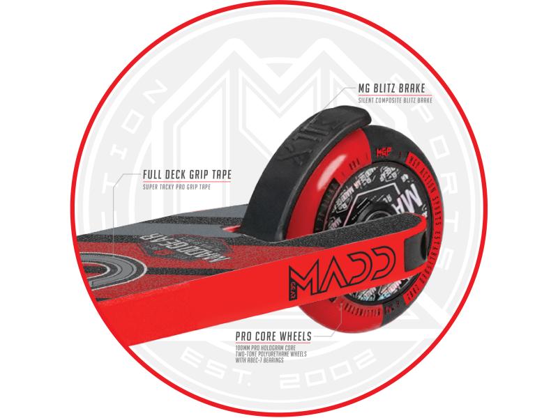 Madd Gear Scooter Carve Pro X Blau