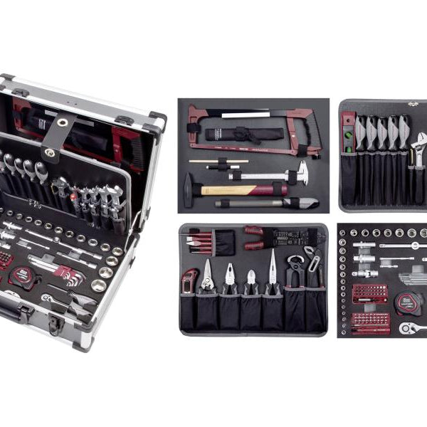 Kraftwerk Werkzeugkoffer B147 BASIC LINE 1/4“ + 1/2“ 158-teilig