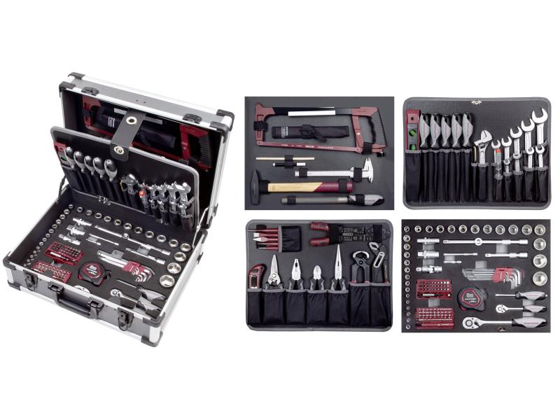 Kraftwerk Werkzeugkoffer B147 BASIC LINE 1/4“ + 1/2“ 158-teilig