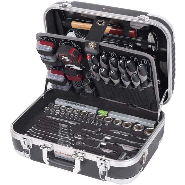 Kraftwerk Werkzeugkoffer B100, grau, 170-teilig