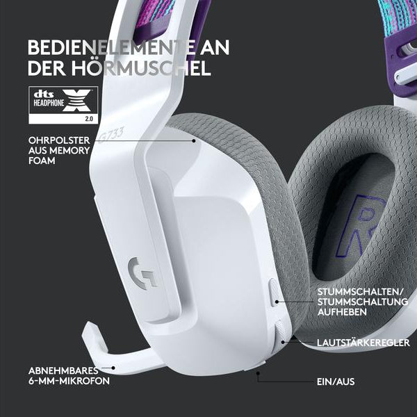 Logitech Headset G733 Lightspeed Weiss