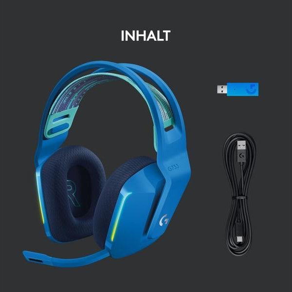 Logitech Headset G733 Lightspeed Blau