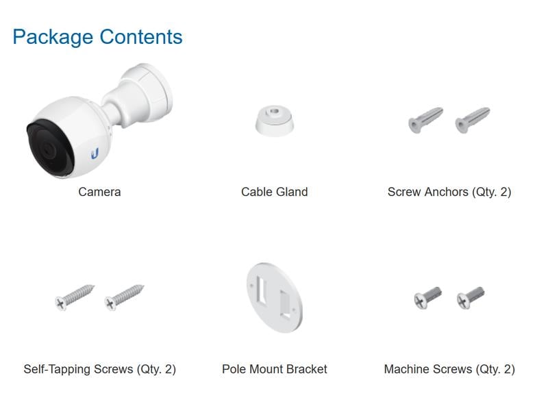 Ubiquiti Netzwerkkamera UVC-G4-BULLET 1 Stück