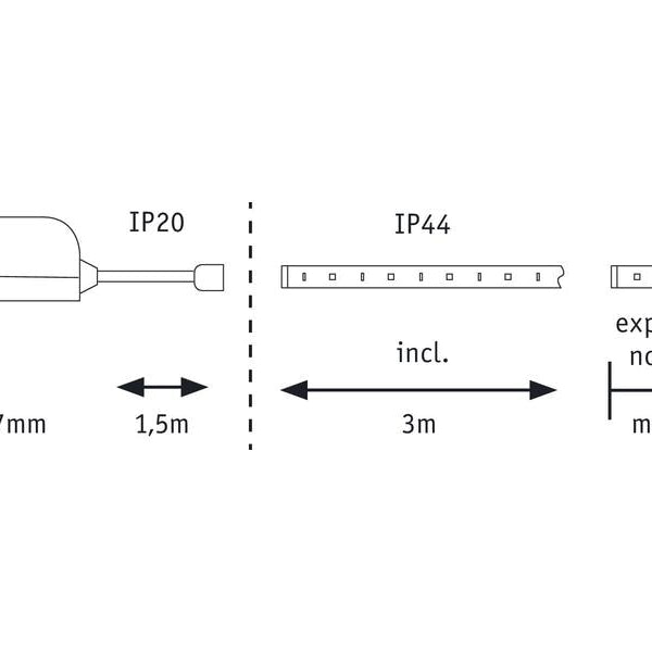 Paulmann LED-Stripe MaxLED 250 6500 K, 3 m Basisset