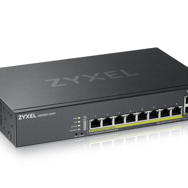 Zyxel PoE+ Switch GS2220-10HP 10 Port