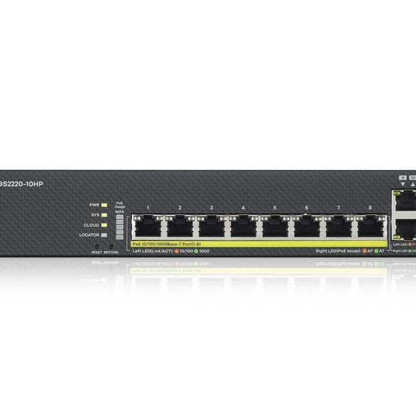 Zyxel PoE+ Switch GS2220-10HP 10 Port