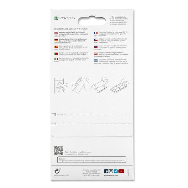 4smarts Displayschutz Second Glass 2.5D iPhone SE2 / SE3 / 8 / 7