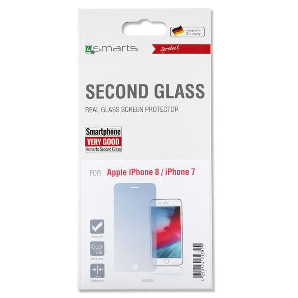 4smarts Displayschutz Second Glass 2.5D iPhone SE2 / SE3 / 8 / 7
