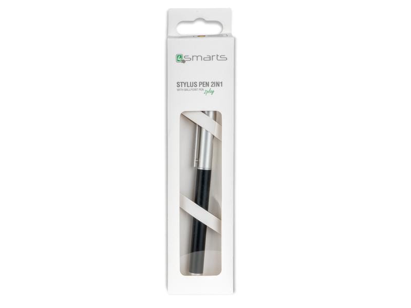4smarts Eingabestift Stylus Pen 2in1 Schwarz