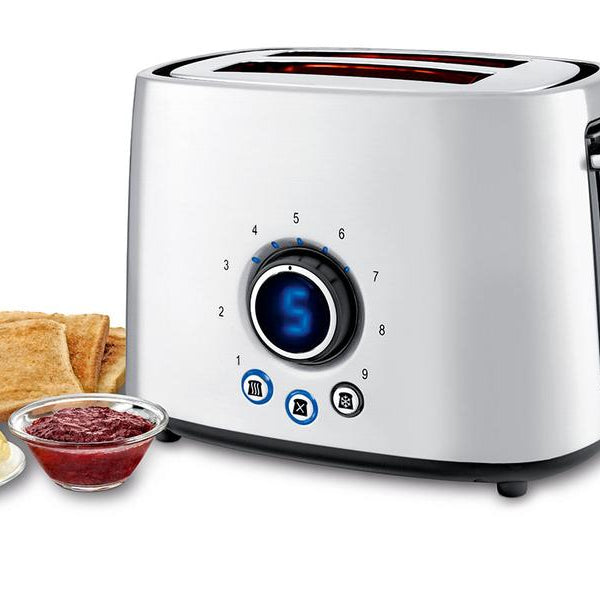 Koenig Toaster Steel Line Schwarz/Silber