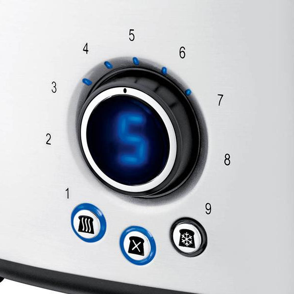 Koenig Toaster Steel Line Schwarz/Silber