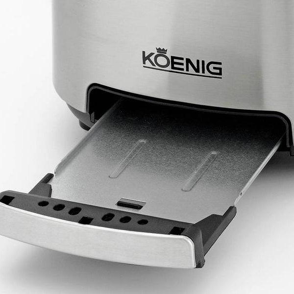 Koenig Toaster Steel Line Schwarz/Silber