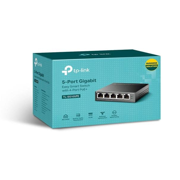 TP-Link PoE+ Switch TL-SG105PE 5 Port
