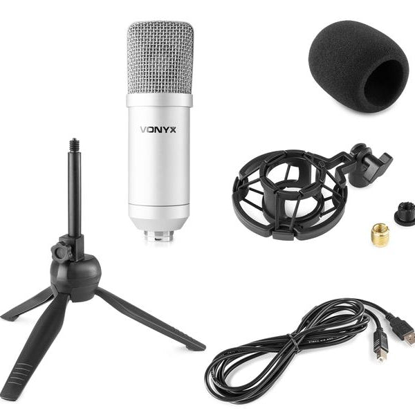 Vonyx Kondensatormikrofon CM300S Silber