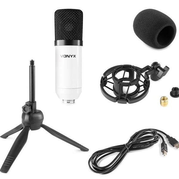 Vonyx Kondensatormikrofon CM300W Weiss