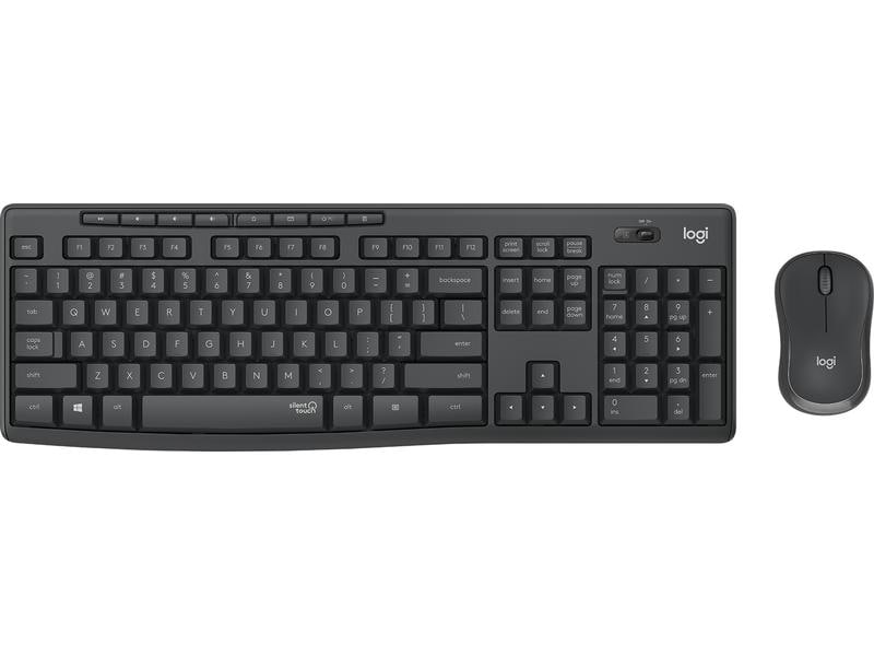 Logitech Tastatur-Maus-Set MK295 Graphite CH-Layout