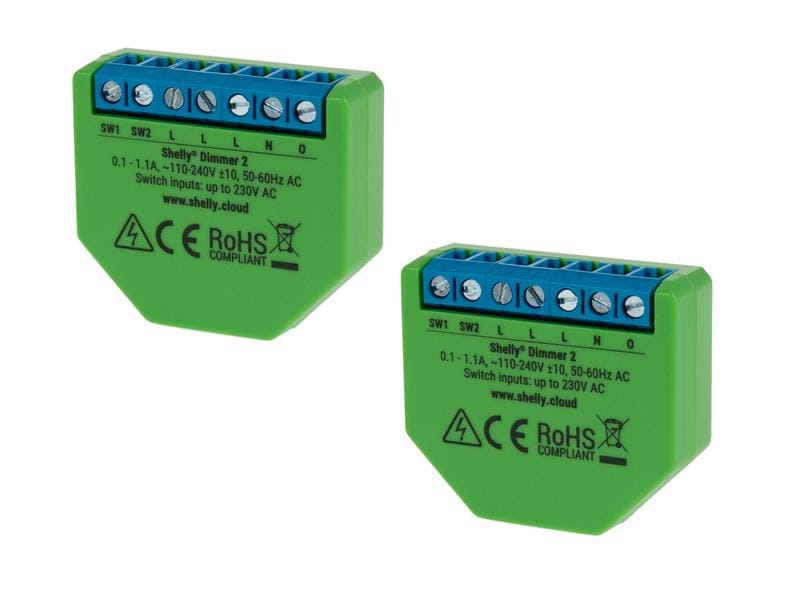 Shelly WLAN-Dimmaktor Dimmer 2 2 Stück