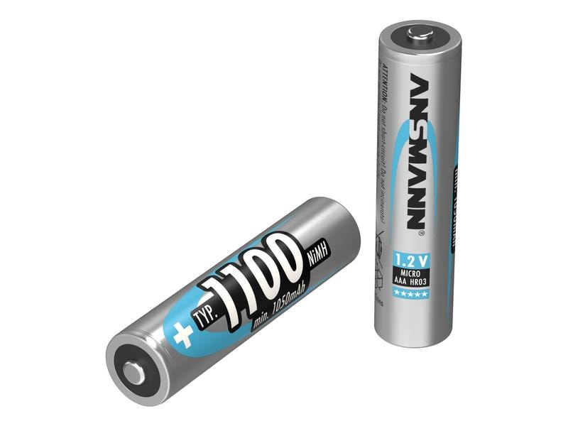 Ansmann Akku 2x AAA Typ 1100 1050 mAh