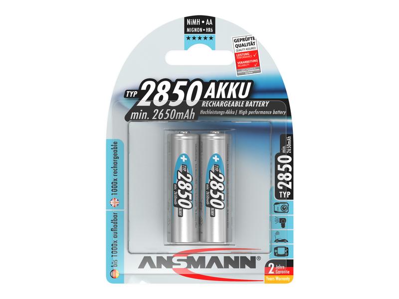 Ansmann Akku 2x AA Typ 2850 2650 mAh