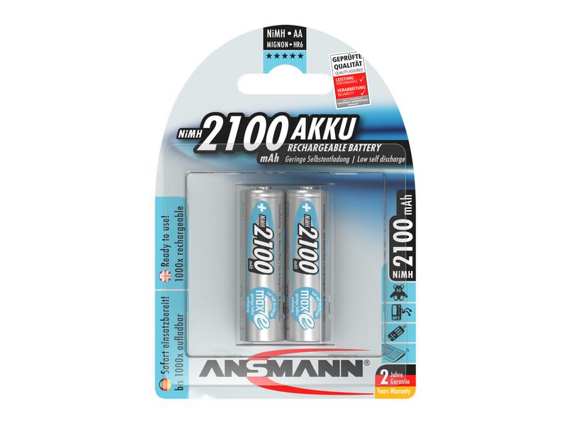 Ansmann Akku 2x AA 2100 mAh