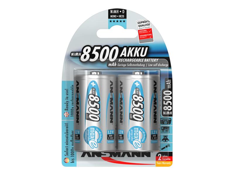 Ansmann Akku 2x D 8500 mAh