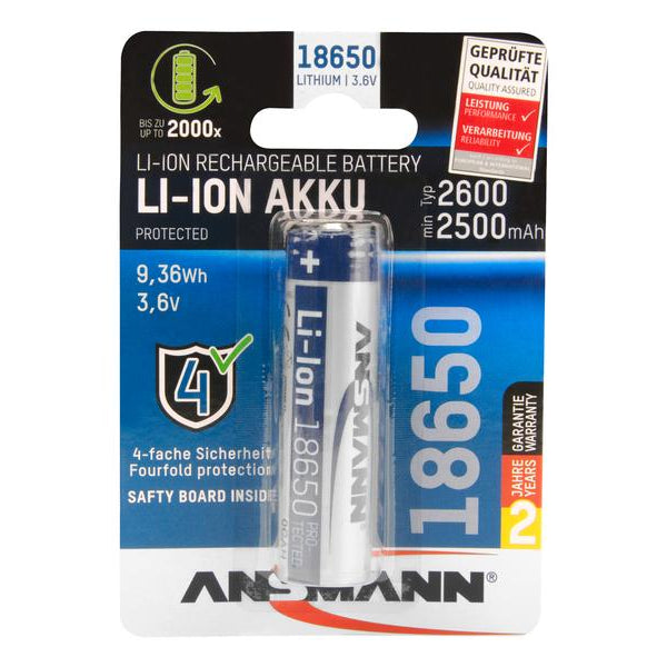Ansmann Akku 18650 Typ 2600 2500 mAh