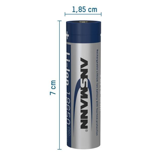 Ansmann Akku 18650 Typ 3400 3250 mAh mit Micro-USB Ladebuchse