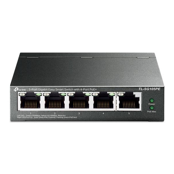 TP-Link PoE+ Switch TL-SG105PE 5 Port