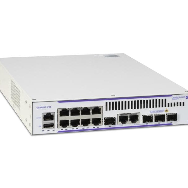 Alcatel-Lucent PoE+ Switch OmniSwitch OS6465T-P12 10 Port