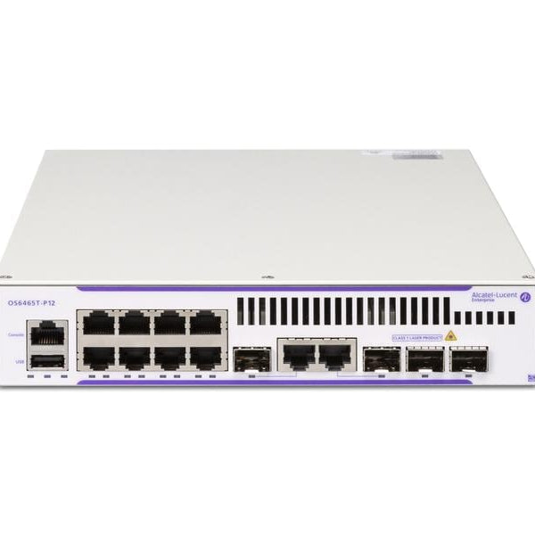 Alcatel-Lucent PoE+ Switch OmniSwitch OS6465T-P12 10 Port