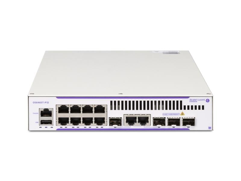 Alcatel-Lucent PoE+ Switch OmniSwitch OS6465T-P12 10 Port