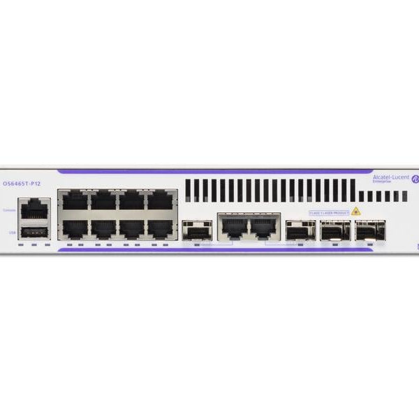 Alcatel-Lucent PoE+ Switch OmniSwitch OS6465T-P12 10 Port