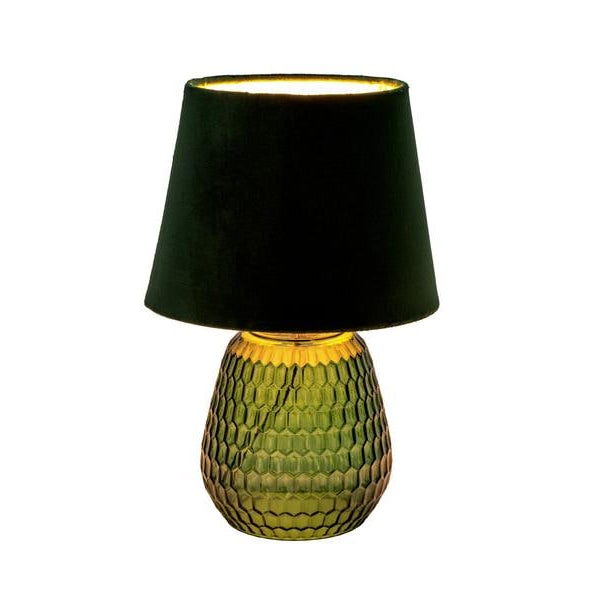 Pauleen Tischleuchte Crystal Velours 1x E14 Grün