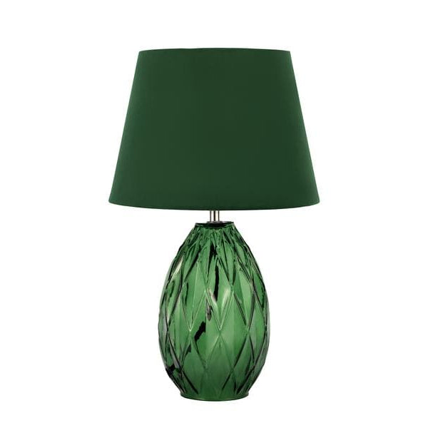 Pauleen Tischleuchte Crystal Velvet 1x E14 Grün