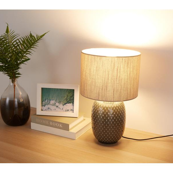 Pauleen Tischleuchte Pretty Classy 1x E27 Dunklelgrau/Beige