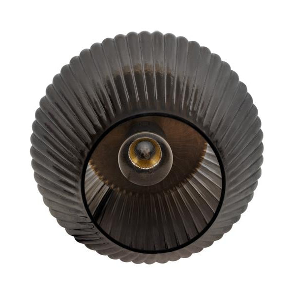 Pauleen Tischleuchte Crystal Gloom 1x E27 Rauchglas/Messing