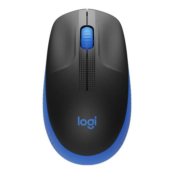 Logitech Maus M190 Blau/Schwarz, kabellos