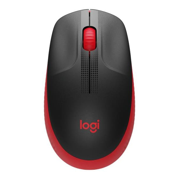 Logitech Maus M190 Rot/Schwarz, kabellos
