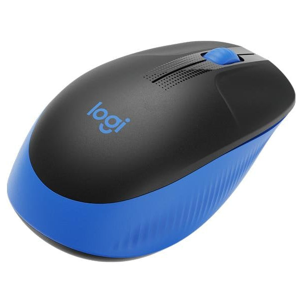 Logitech Maus M190 Blau/Schwarz, kabellos