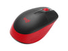 Logitech Maus M190 Rot/Schwarz, kabellos