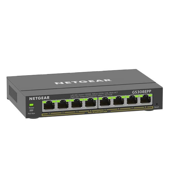 Netgear PoE+ Switch GS308EPP-100PES 8 Port
