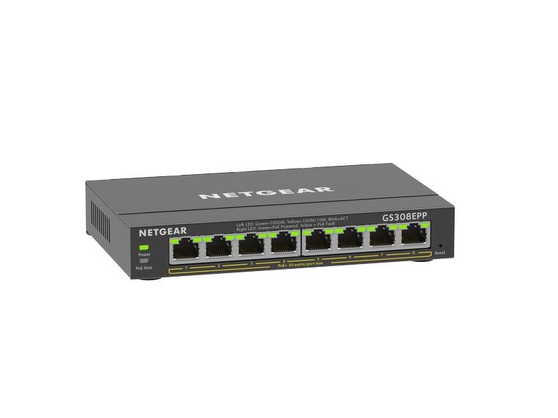 Netgear PoE+ Switch GS308EPP-100PES 8 Port
